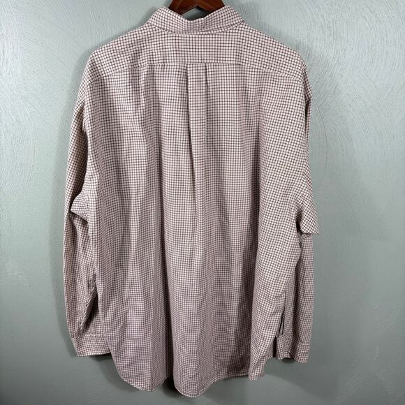 Ralph Lauren Blake Men's Size XXL Brown Windowpane Long Sleeve Button Down Shirt - Picture 10 of 11